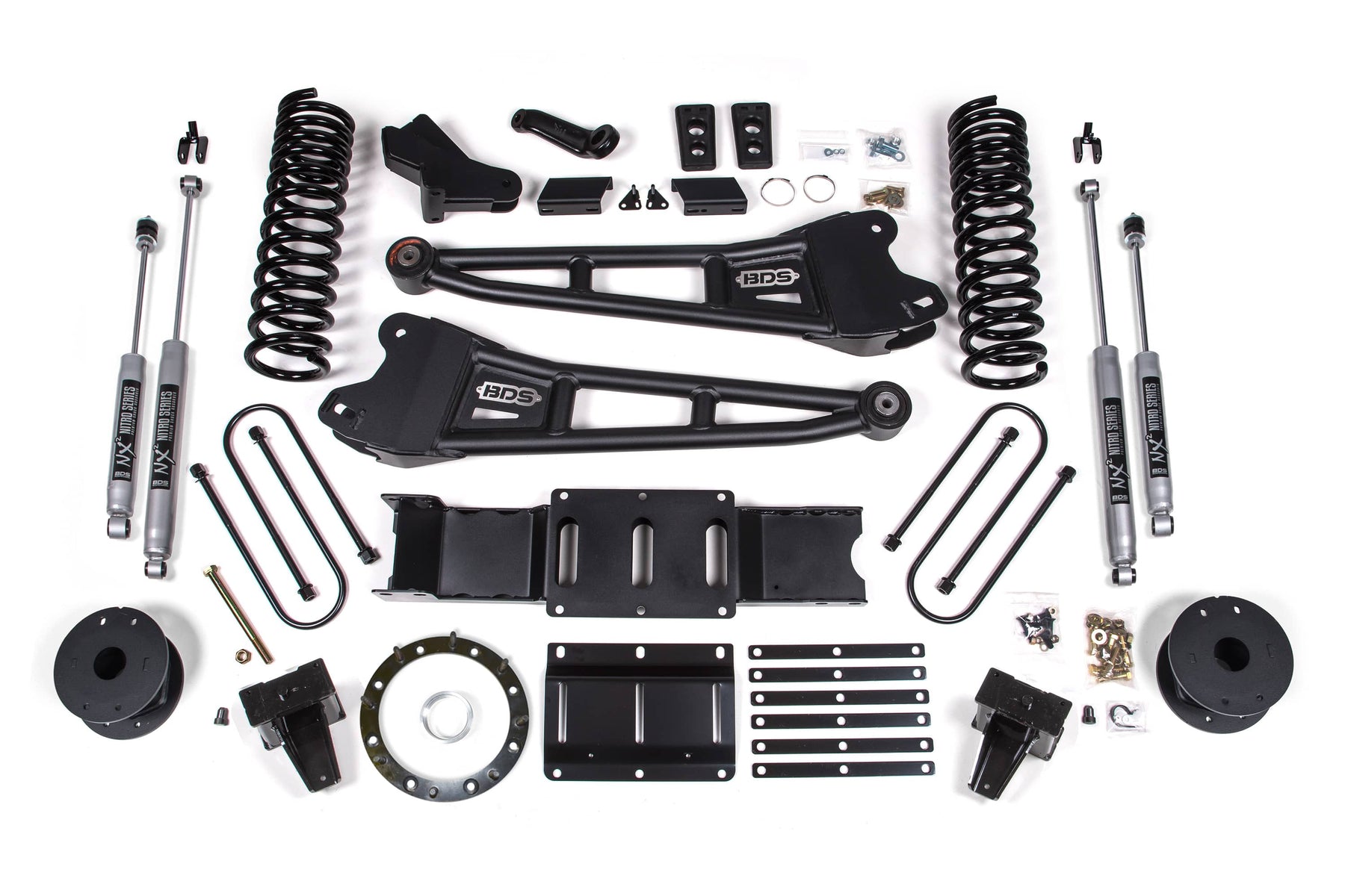 BDS Suspension NA BDS Suspension 1726FS - 5.5 Inch Lift Kit w/ Radius Arm Ram 3500 w/ Rear Air Ride 19-24 4WD Gas Fox 2.0 Performance Shocks
