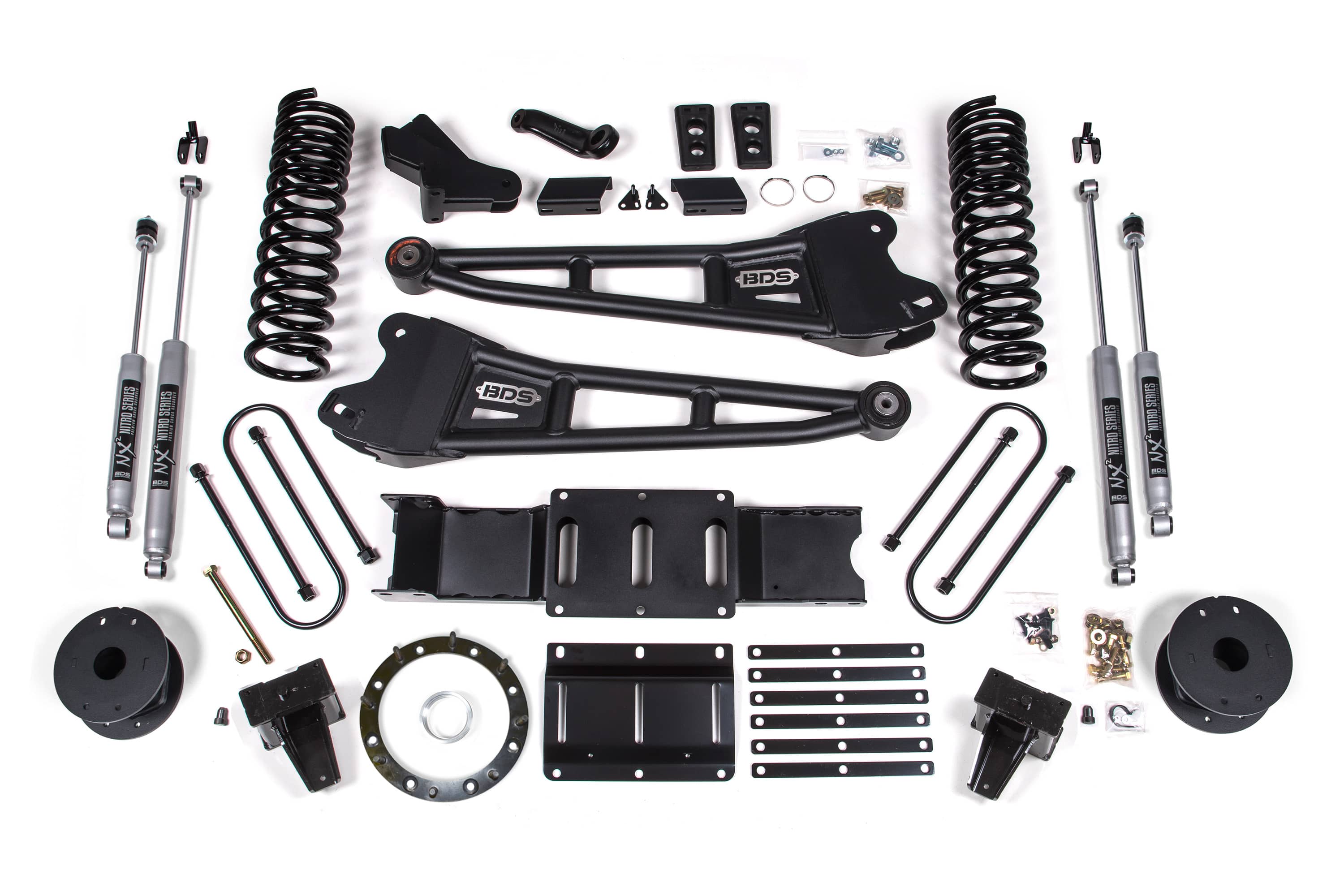 BDS Suspension NA BDS Suspension 1725FS - 6 Inch Lift Kit w/ Radius Arm Ram 3500 w/ Rear Air Ride 19-24 4WD Diesel 8 Bolt Fox 2.0 Performance Shocks