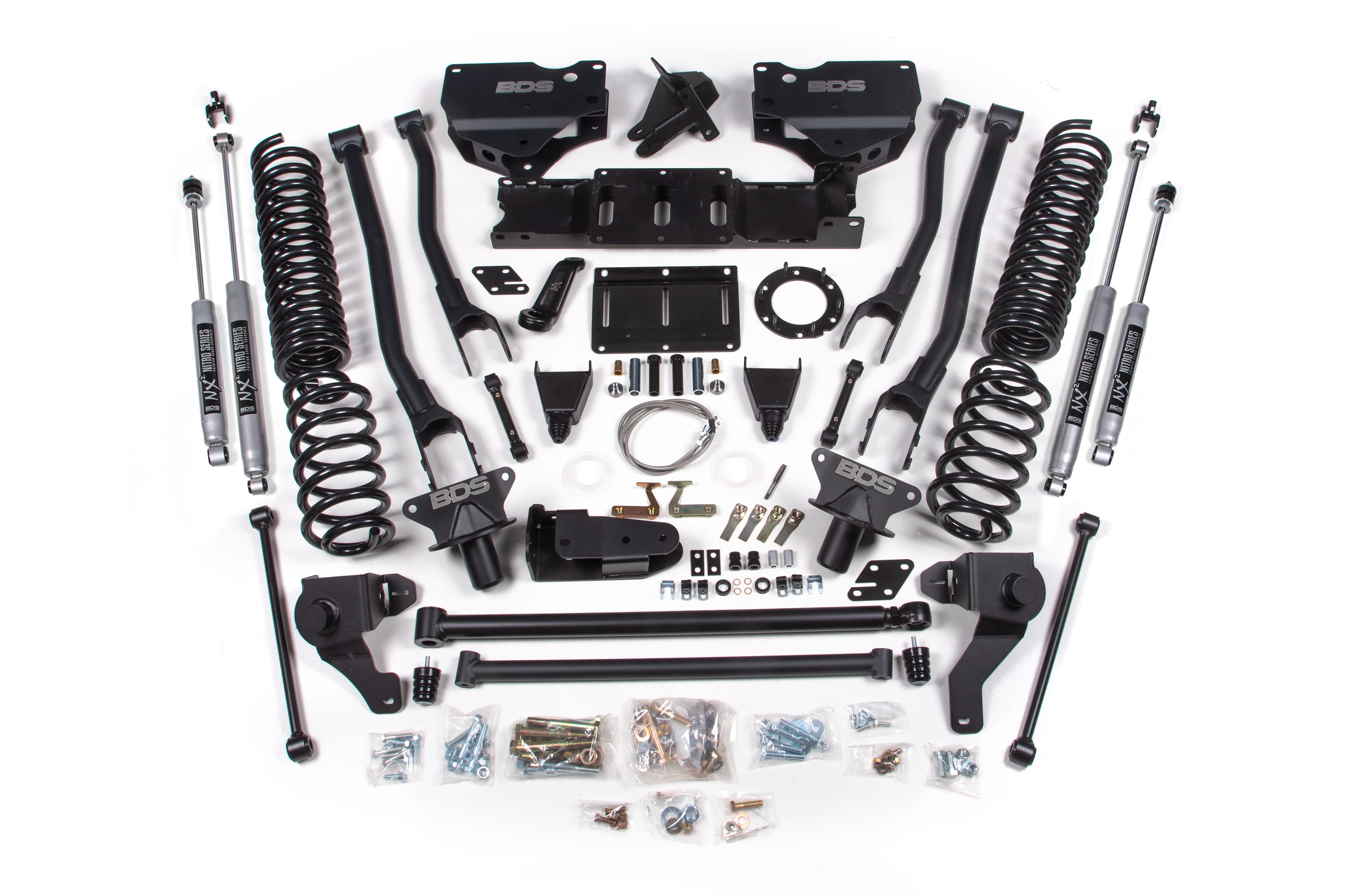 BDS Suspension NA BDS Suspension 1727H - 8 Inch Lift Kit w/ 4-Link Ram 2500 19-24 4WD Diesel NX2 Nitro Shocks