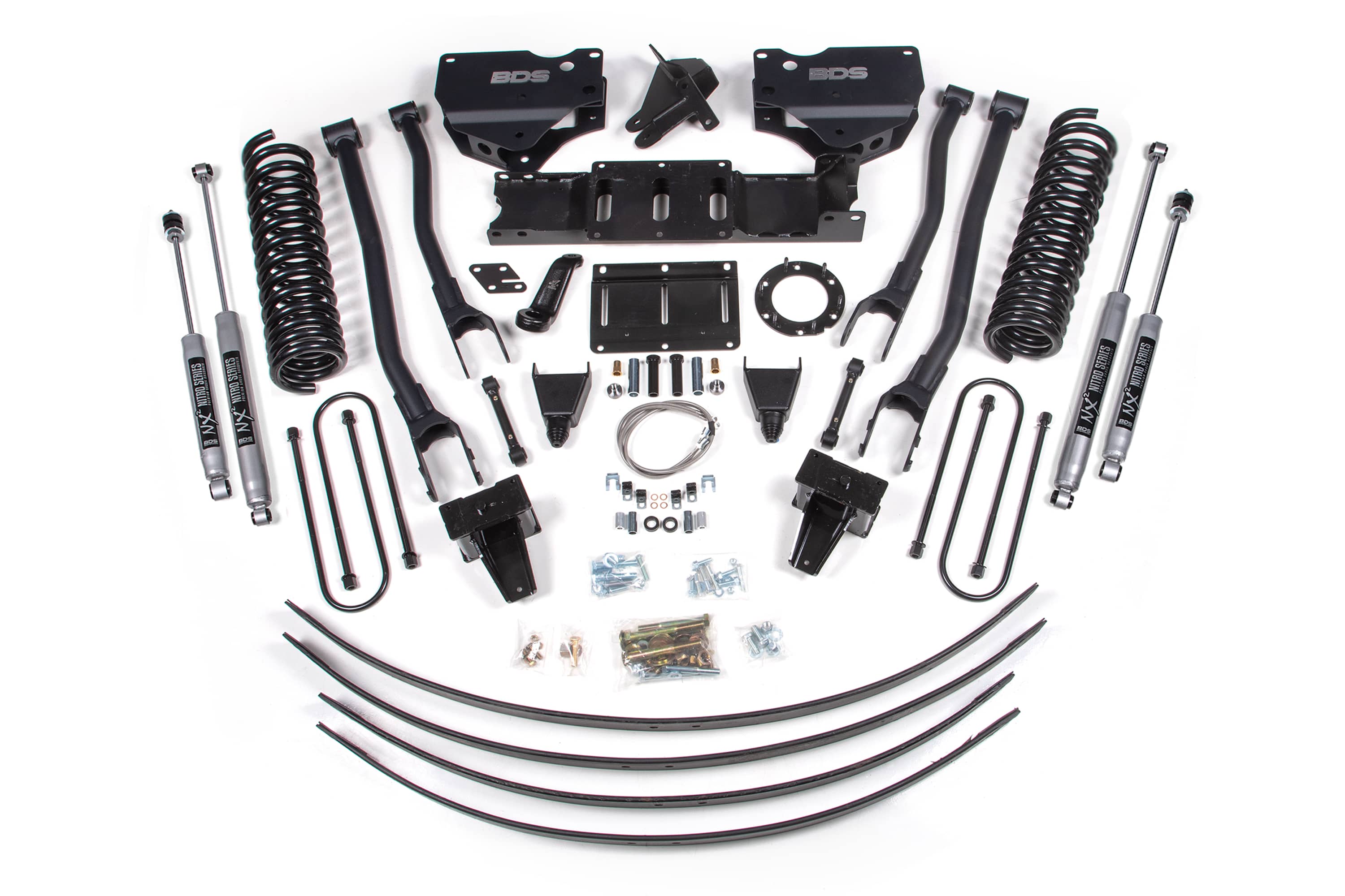 BDS Suspension NA BDS Suspension 1729H - 8 Inch Lift Kit w/ 4-Link Ram 3500 19-24 4WD Diesel With Factory Rear Overload Leaf 6 Bolt NX2 Nitro Shocks