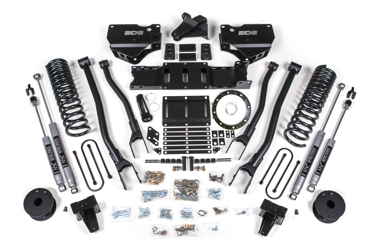 BDS Suspension NA BDS Suspension 1734H - 5.5 Inch Lift Kit w/ 4-Link Ram 3500 w/ Rear Air Ride 19-24 4WD Gas NX2 Nitro Shocks
