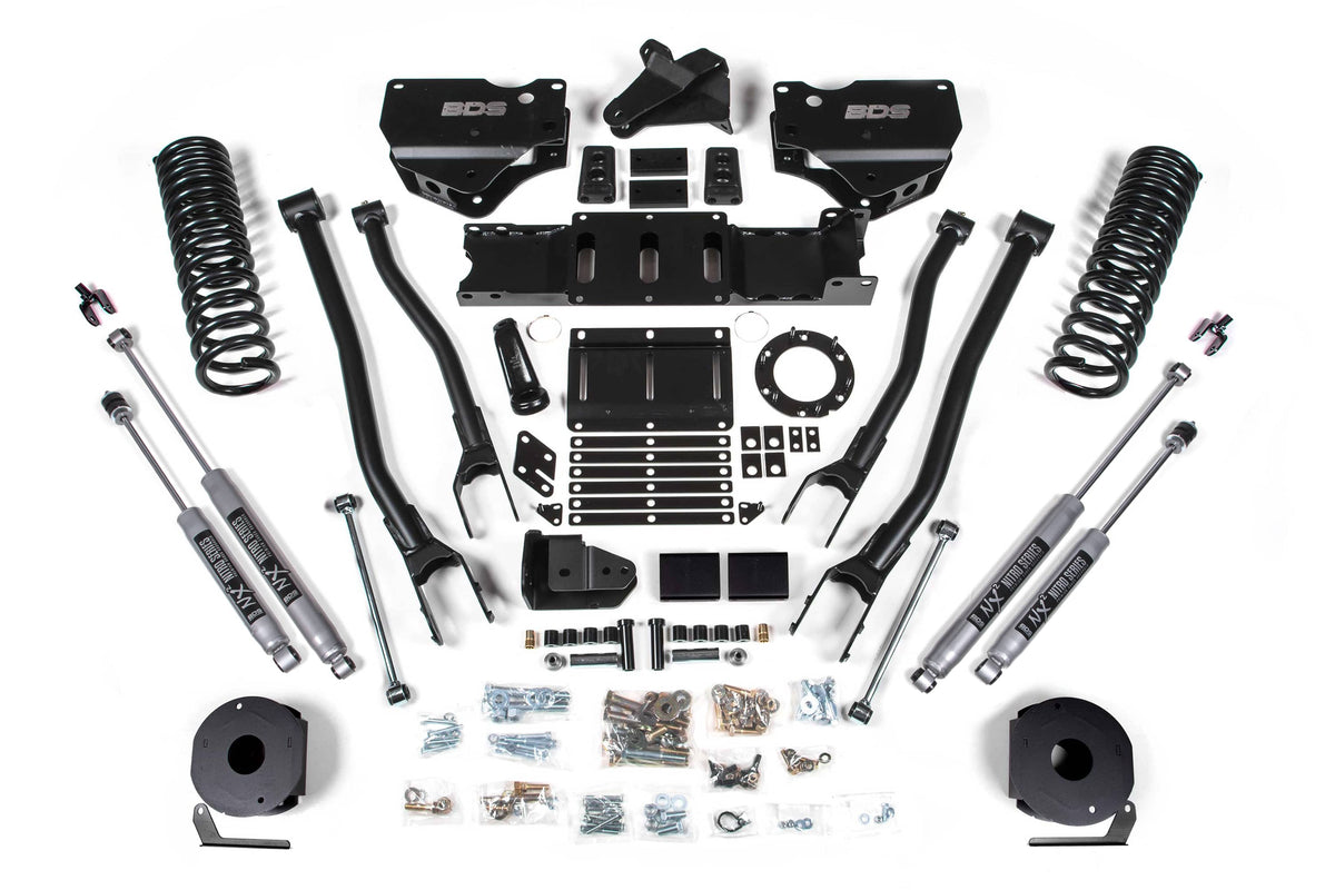 BDS Suspension NA BDS Suspension 1738H - 6 Inch Lift Kit w/ 4-Link Ram 2500 w/ Rear Air Ride 19-24 4WD Diesel NX2 Nitro Shocks