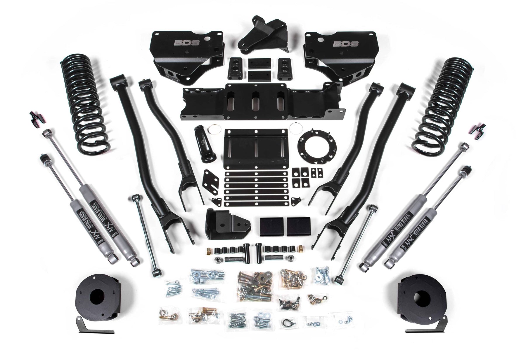 BDS Suspension NA BDS Suspension 1738H - 6 Inch Lift Kit w/ 4-Link Ram 2500 w/ Rear Air Ride 19-24 4WD Diesel NX2 Nitro Shocks