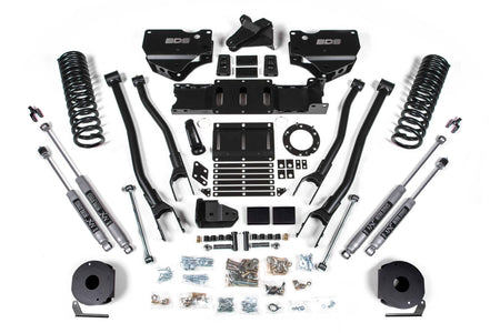 BDS Suspension NA BDS Suspension 1739FS - 5.5 Inch Lift Kit w/ 4-Link Ram 2500 w/ Rear Air Ride 19-24 4WD Gas Fox 2.0 Performance Shocks