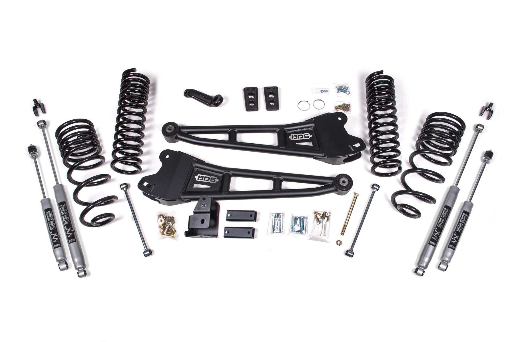 BDS Suspension NA BDS Suspension 1762FPE - 4 Inch Lift Kit w/ Radius Arm Ram 2500 14-18 4WD Diesel Fox 2.5 Performance Elite