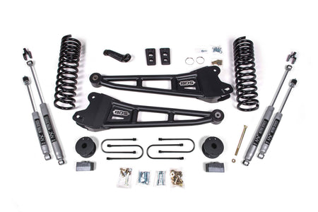 BDS Suspension NA BDS Suspension 1793H - 4 Inch Lift Kit w/ Radius Arm Ram 3500 w/ Rear Air Ride 13-18 4WD Gas NX2 Nitro Shocks