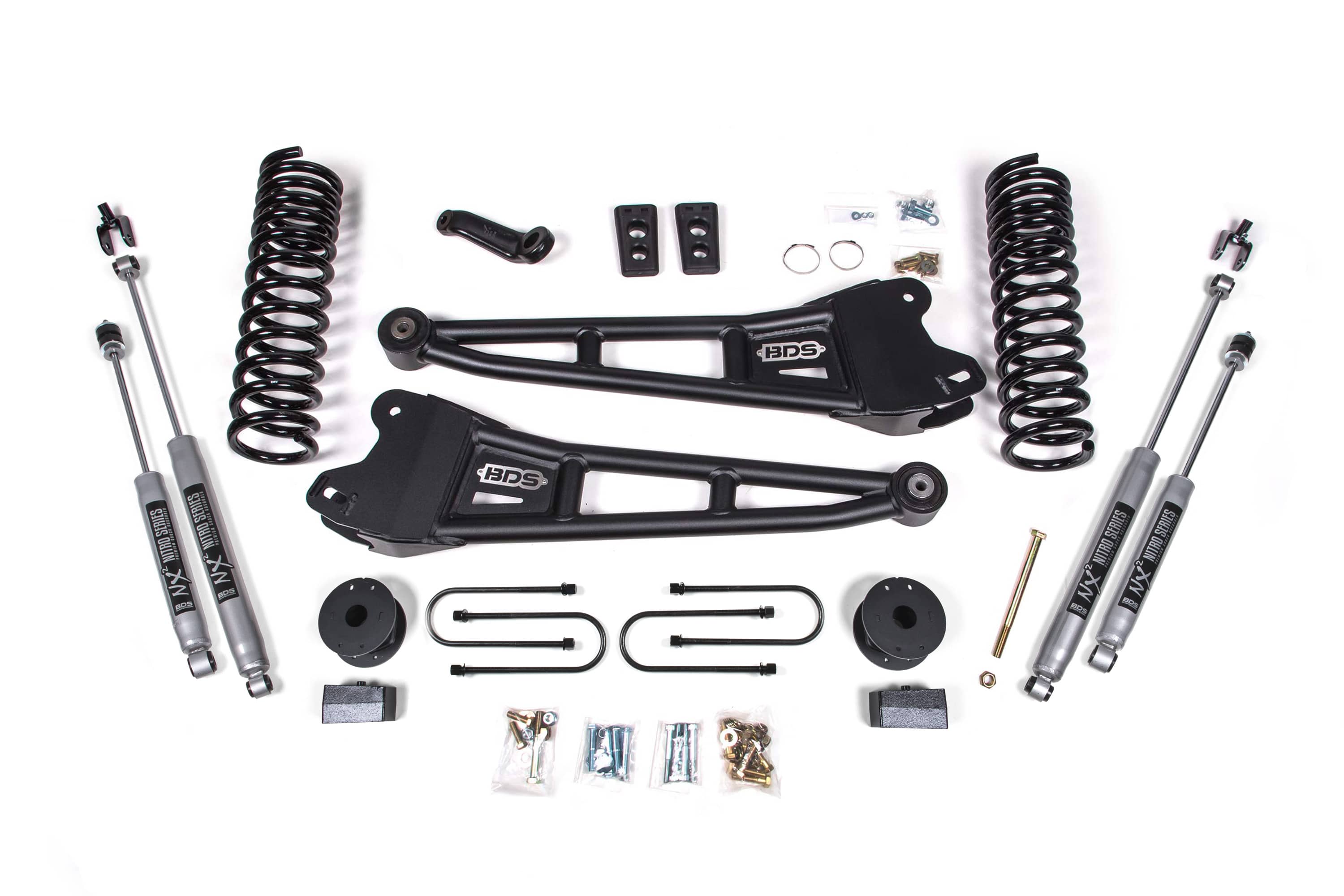 BDS Suspension NA BDS Suspension 1792FS - 4 Inch Lift Kit w/ Radius Arm Ram 3500 w/ Rear Air Ride 13-18 4WD Diesel Fox 2.0 Performance