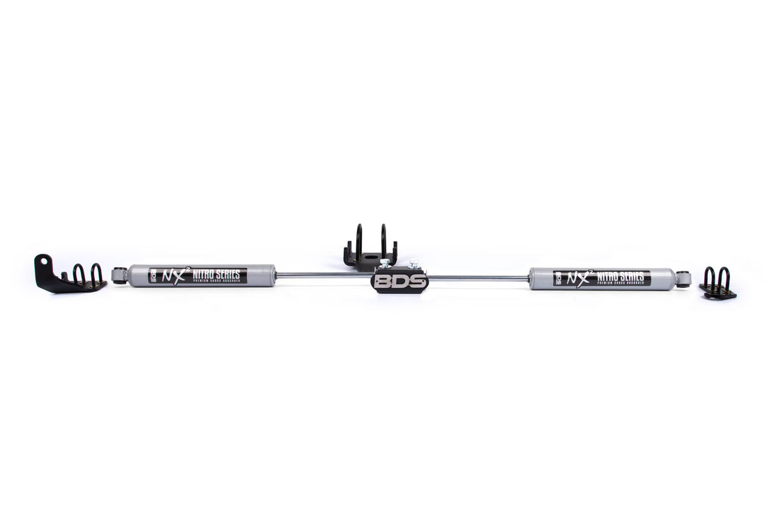 BDS Suspension NA BDS Suspension 2013DH - Dual Steering Stabilizer Kit w/ NX2 Shocks Dodge Ram 1500 94-01 and 2500/3500 Y-Style 94-08 4WD