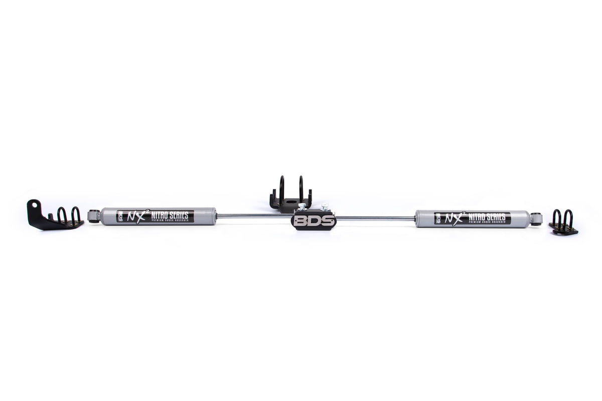 BDS Suspension NA BDS Suspension 2013DH - Dual Steering Stabilizer Kit w/ NX2 Shocks Dodge Ram 1500 94-01 and 2500/3500 Y-Style 94-08 4WD