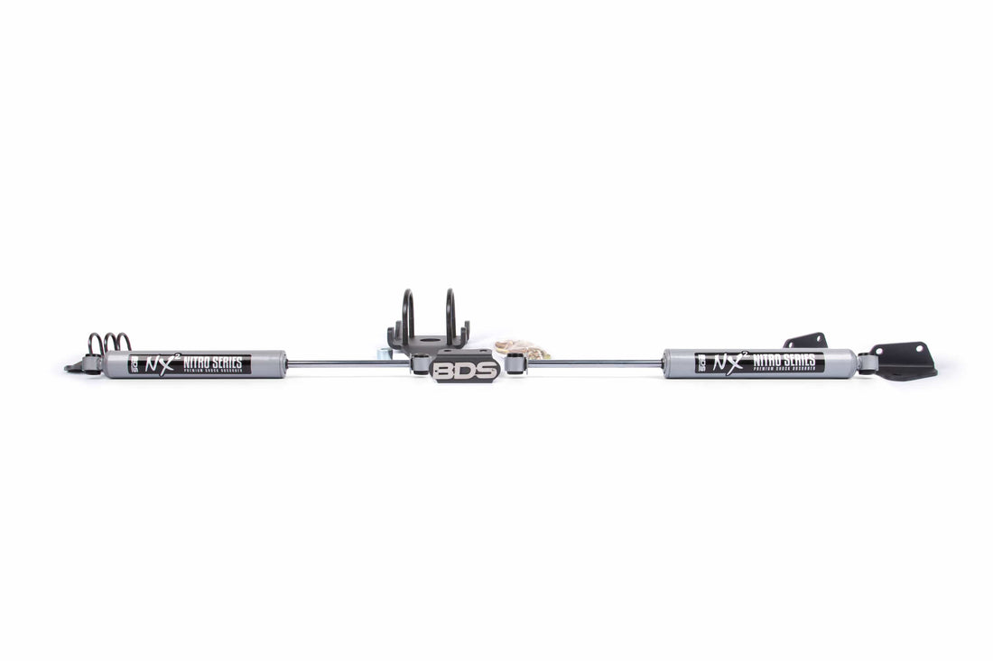 BDS Suspension NA BDS Suspension 2014DH - Dual Steering Stabilizer Kit w/ NX2 Shocks Dodge Ram 2500/3500 09-13 4WD T-Style Steering