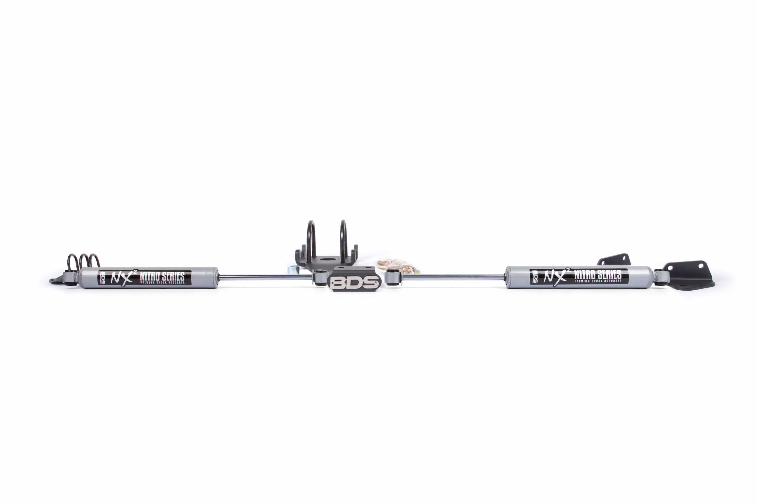 BDS Suspension NA BDS Suspension 2014DH - Dual Steering Stabilizer Kit w/ NX2 Shocks Dodge Ram 2500/3500 09-13 4WD T-Style Steering