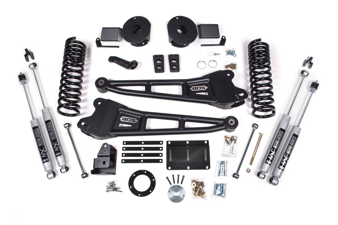 BDS Suspension NA BDS Suspension 2103H - 5.5 Inch Lift Kit w/ Radius Arm Ram 2500 w/ Rear Air Ride 14-18 4WD Gas NX2 Nitro Shocks