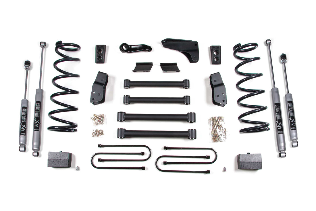 BDS Suspension NA BDS Suspension 686H - 6 Inch Lift Kit Dodge Ram 2500/3500 2008 4WD Gas Leaf Springs 3.5 Inch Axle NX2 Nitro