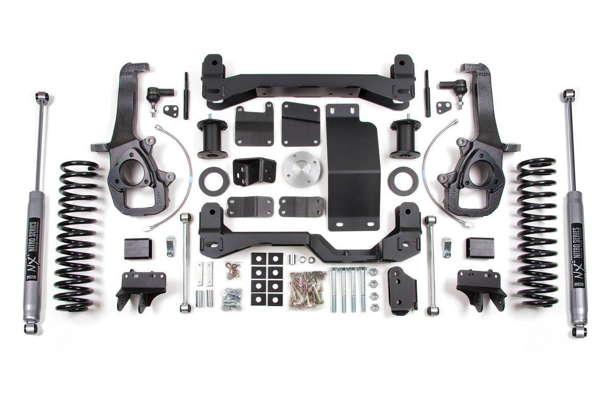 BDS Suspension NA BDS Suspension 1753H - 6 Inch Lift Kit Dodge Ram 1500 2012 4WD 5 Inch Coil Springs NX2 Nitro