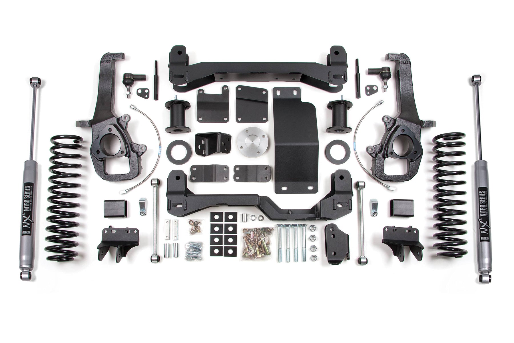 BDS Suspension NA BDS Suspension 1753H - 6 Inch Lift Kit Dodge Ram 1500 2012 4WD 5 Inch Coil Springs NX2 Nitro