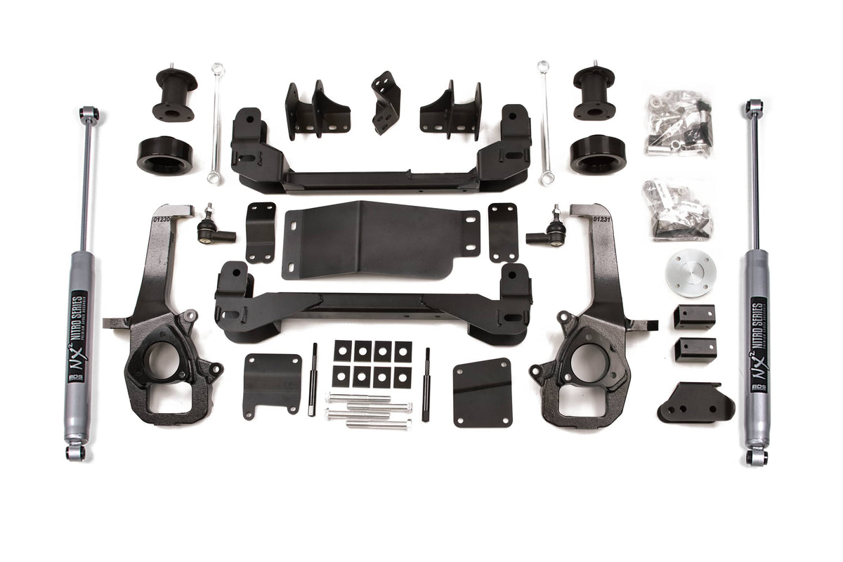 BDS Suspension NA BDS Suspension 670H - 4 Inch Lift Kit Ram 1500 13-18 4WD 2 Inch Coil Spacers NX2 Nitro