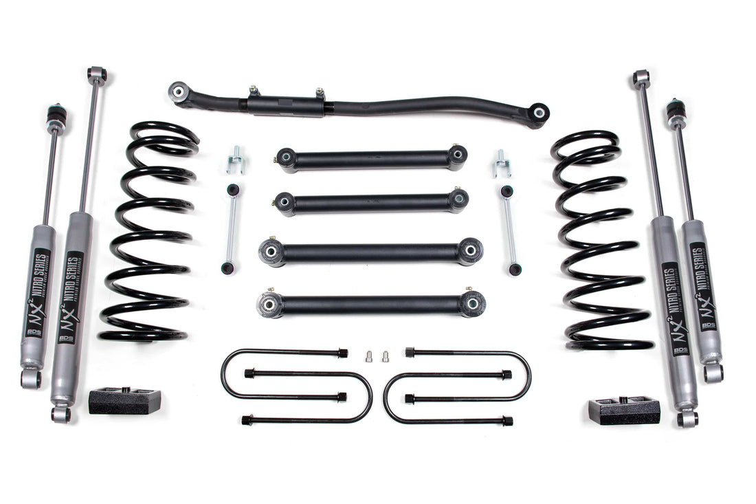 BDS Suspension NA BDS Suspension 692H - 3 Inch Lift Kit Dodge Ram 2500 03-13 & 3500 03-12 4WD Gas 4 Inch Axle NX2 Nitro Shocks