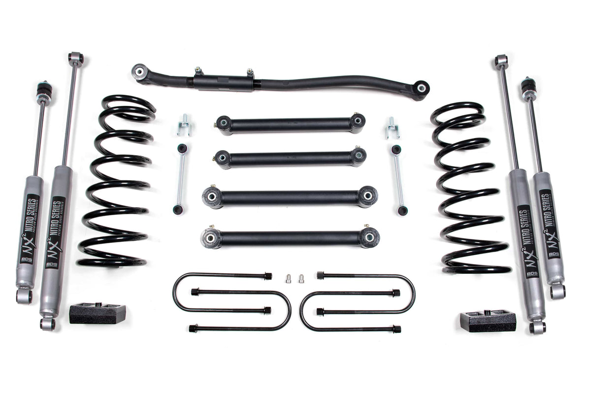 BDS Suspension NA BDS Suspension 692FS - 3 Inch Lift Kit Dodge Ram 2500 03-13 & 3500 03-12 4WD Gas 4 Inch Axle Fox 2.0 Performance Shocks
