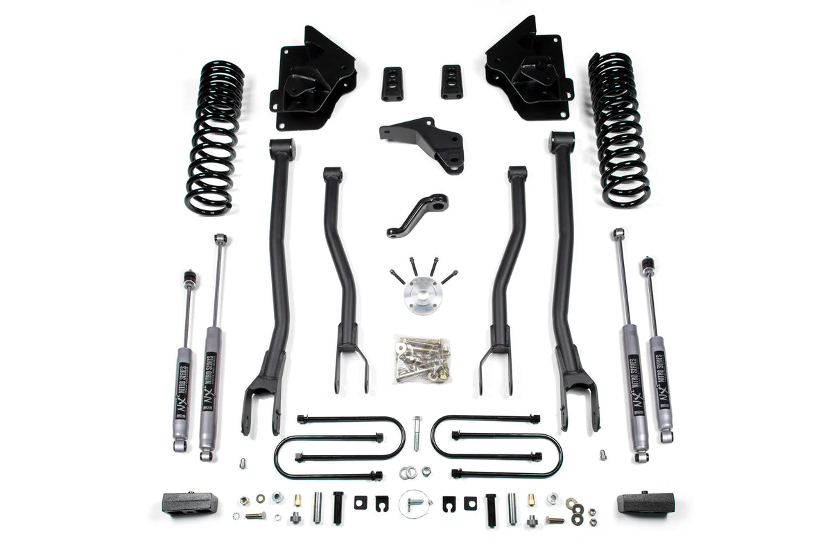 BDS Suspension NA BDS Suspension 1613H - 4 Inch Lift Kit w/ 4-Link Ram 3500 13-18 4WD Gas 3 Inch Block NX2 Nitro Shocks