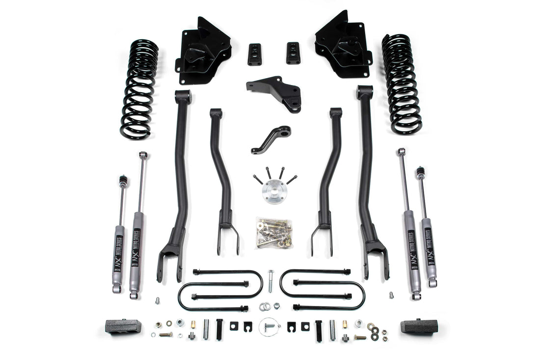 BDS Suspension NA BDS Suspension 697FPE - 4 Inch Lift Kit w/ 4-Link Ram 3500 13-18 4WD Diesel 3 Inch Block Fox 2.5 Performance Elite