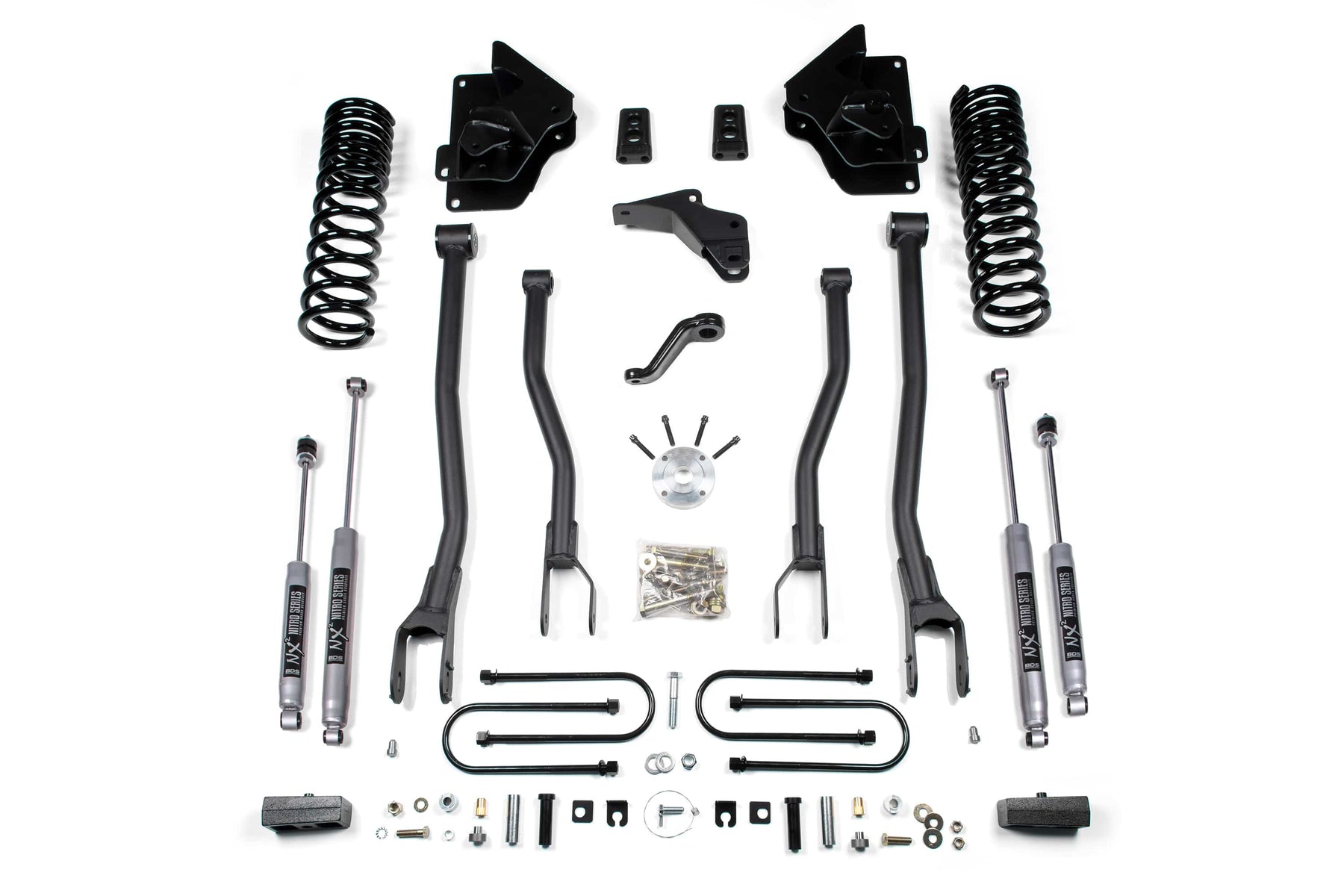 BDS Suspension NA BDS Suspension 1776FS - 4 Inch Lift Kit w/ 4-Link Ram 3500 13-18 4WD Diesel 2 Inch Block Fox 2.0 Performance