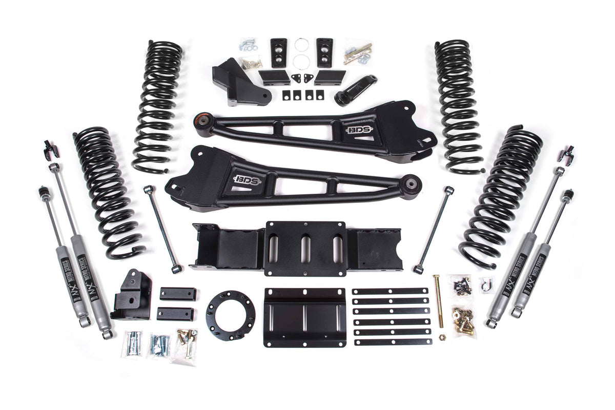 BDS Suspension NA BDS Suspension 1681FS - 5.5 Inch Lift Kit w/ Radius Arm Ram 2500 19-24 4WD Gas Fox 2.0 Performance Shocks