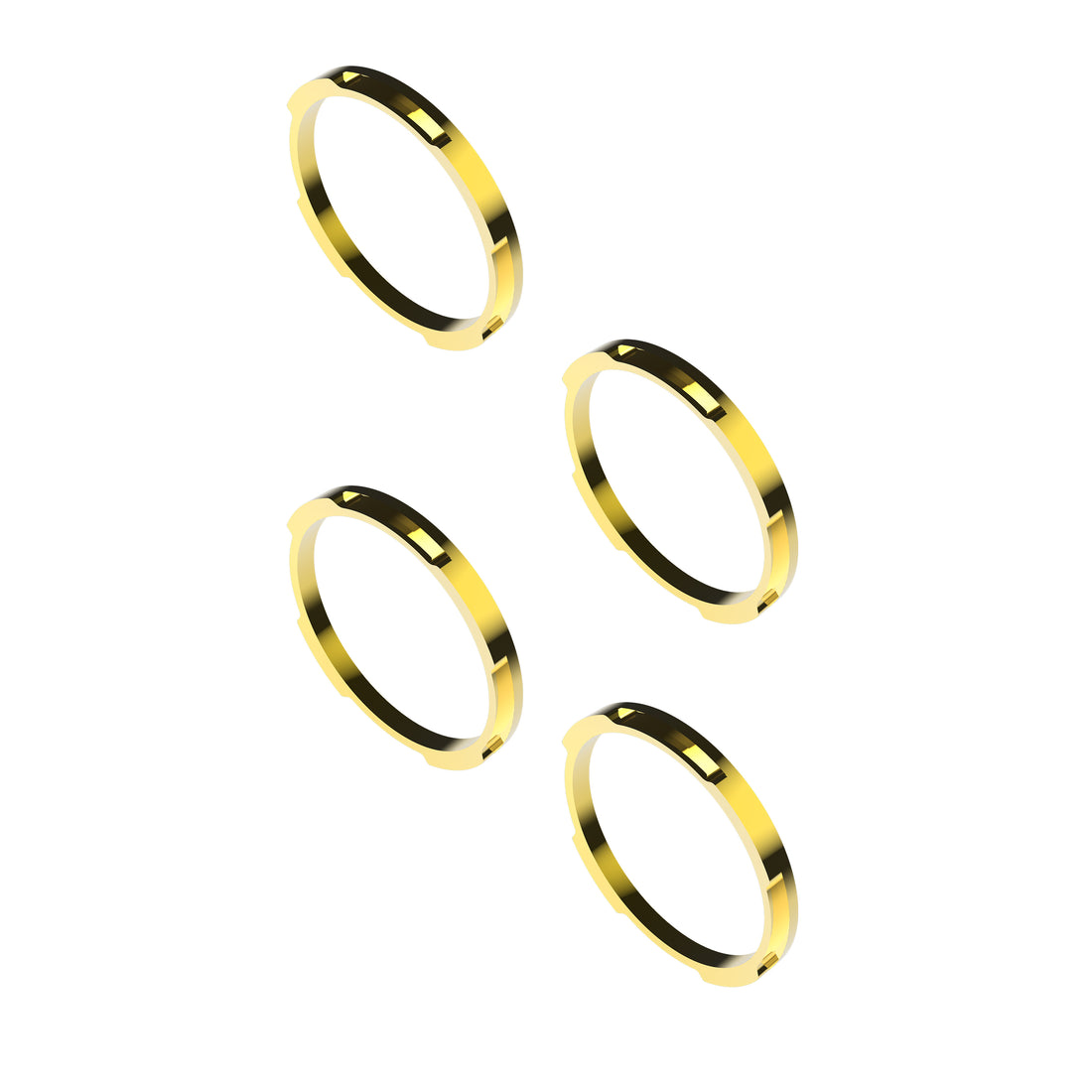 KC HiLiTES 30578 - KC Bezel Ring KC FLEX ERA BAR Gold 4PC 4