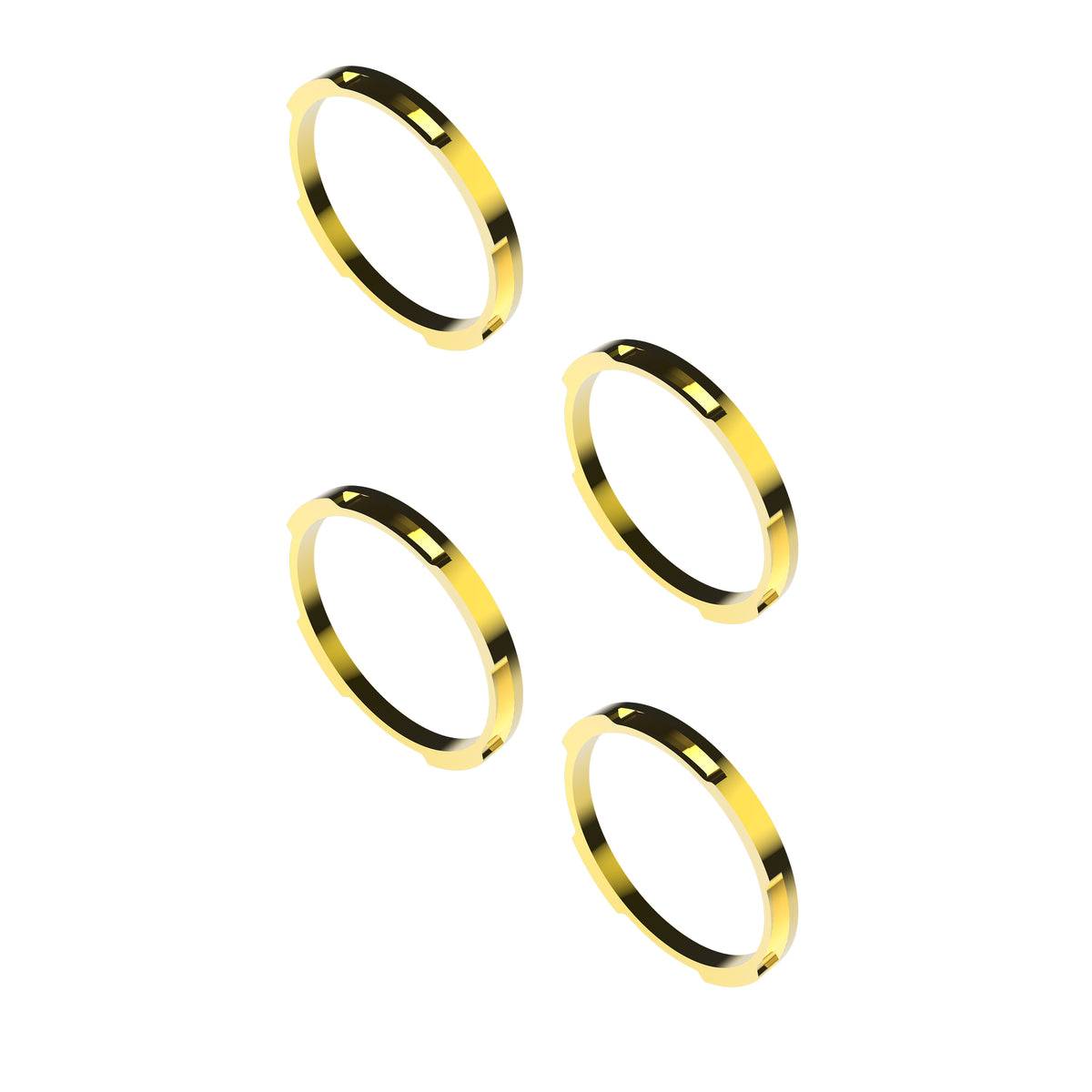 KC HiLiTES 30578 - KC Bezel Ring KC FLEX ERA BAR Gold 4PC 4