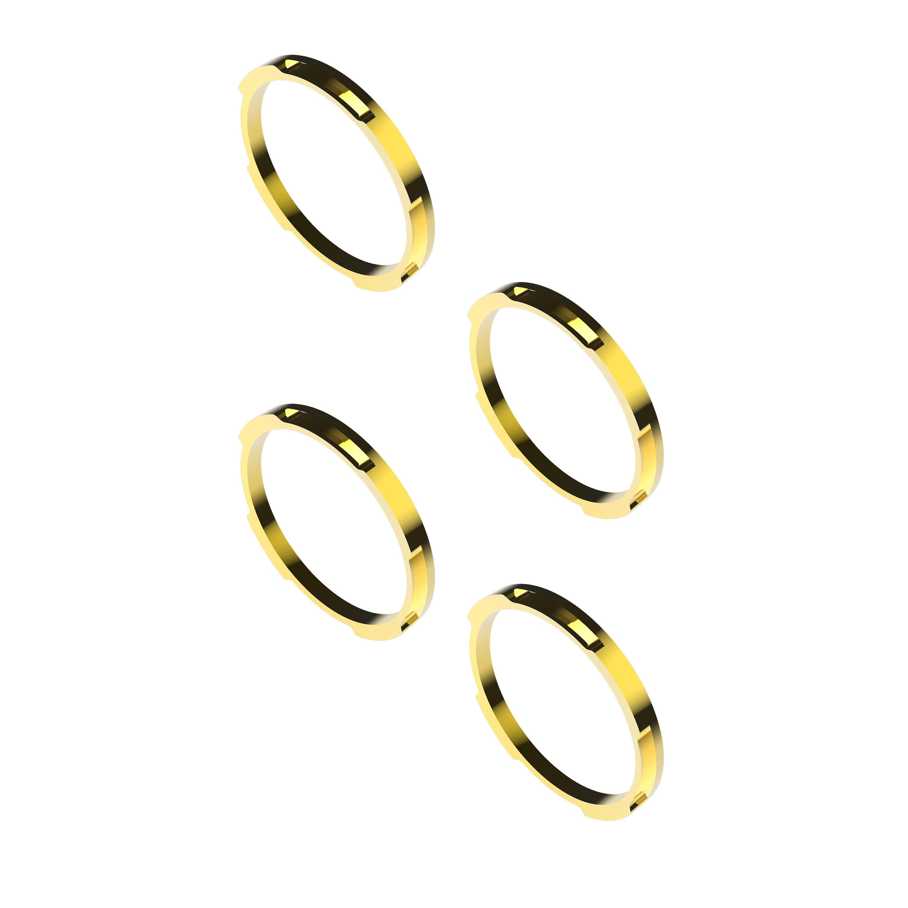 KC HiLiTES 30578 - KC Bezel Ring KC FLEX ERA BAR Gold 4PC 4