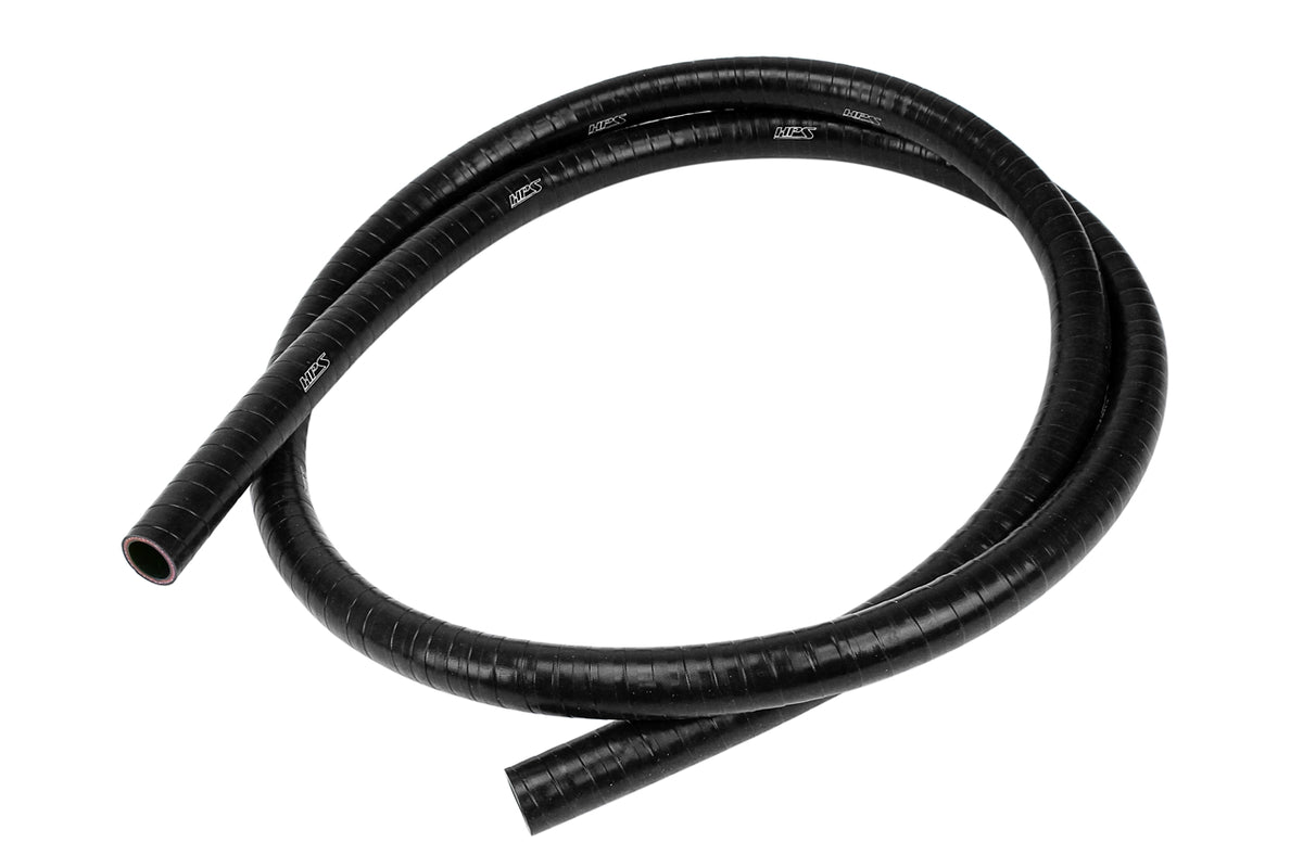 HPS FKM Lined Oil Resistant Silicone Hose 1/2" ID 2 Foot Length FKM-2F-050-BLK Black