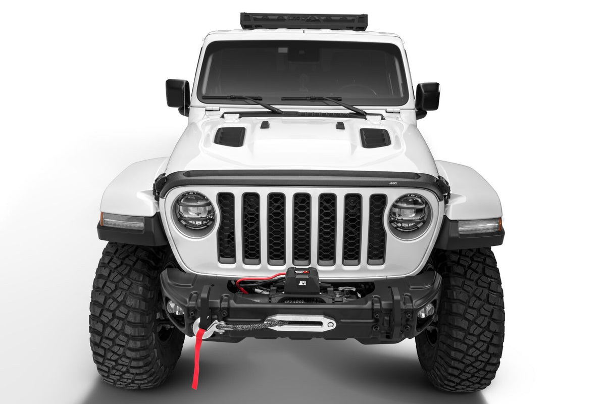 Husky Liners 2830060 - Aeroskin II Hood Protector; Matte Black Low Profile 4