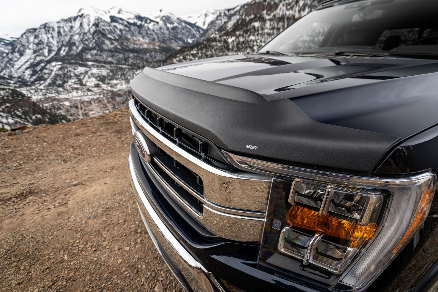Husky Liners 2830196 - Aeroskin II Hood Protector; Matte Black Low Profile 5