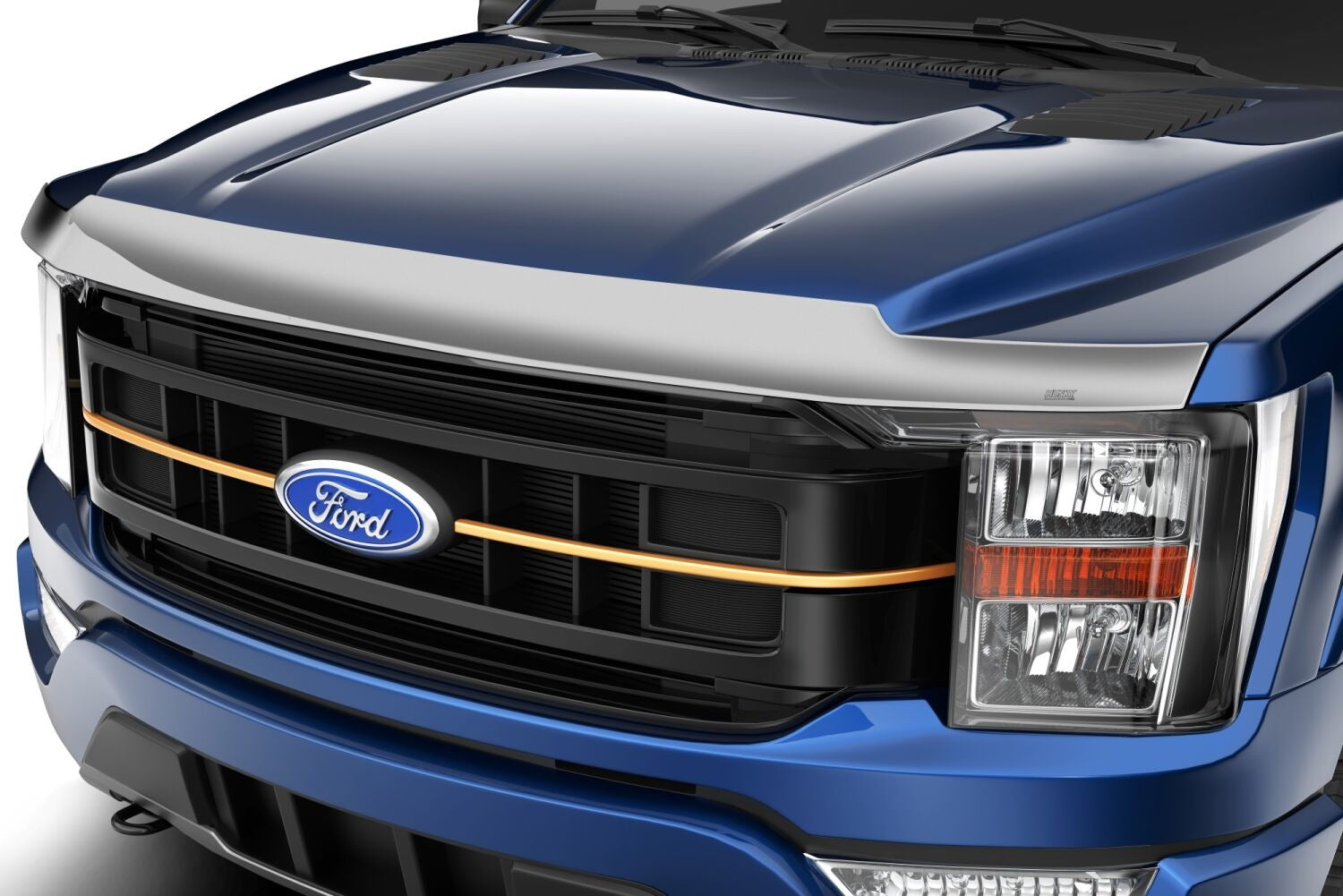 Husky Liners 2892229 - Aeroskin Hood Protector; Chrome 2