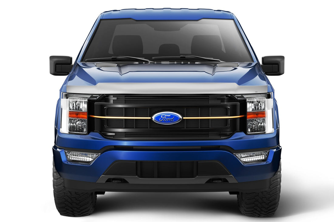 Husky Liners 2892229 - Aeroskin Hood Protector; Chrome 3
