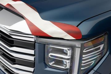 Husky Liners 2818102 - Eagle American Flag Bug Shield Hood Protector