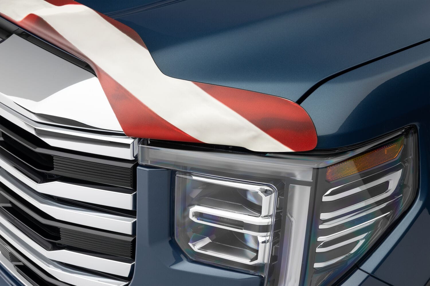 Husky Liners NA Husky Liners 2818264 - Eagle American Flag Bug Shield Hood Protector
