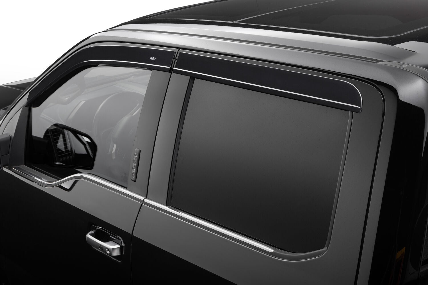 Husky Liners 2854044 - Low Profile Ventvisor Deflector; Smoke; Outside Mount; 4 pc.