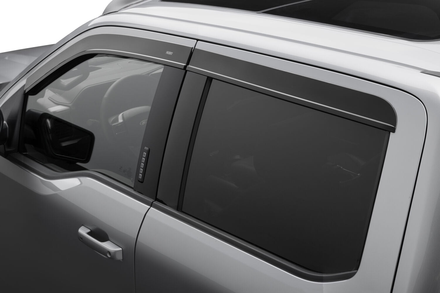 Husky Liners 2854044 - Low Profile Ventvisor Deflector; Smoke; Outside Mount; 4 pc.