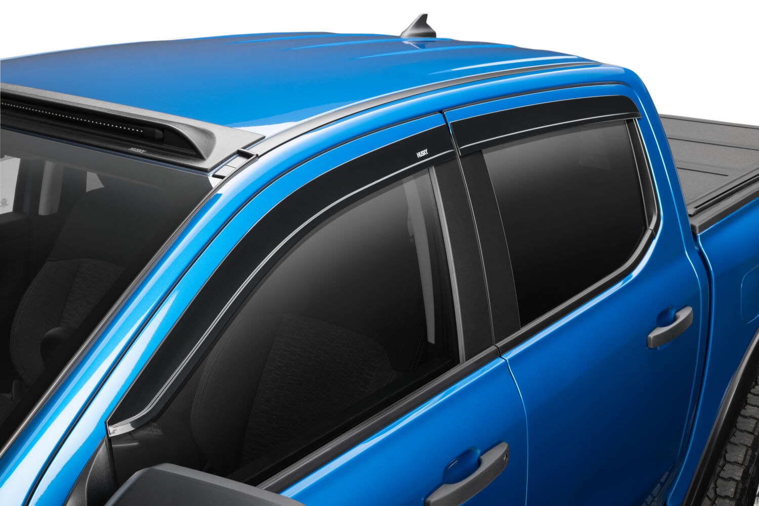 Husky Liners 2854070 - Low Profile Ventvisor Deflector; Smoke; Outside Mount; 4 pc. 4