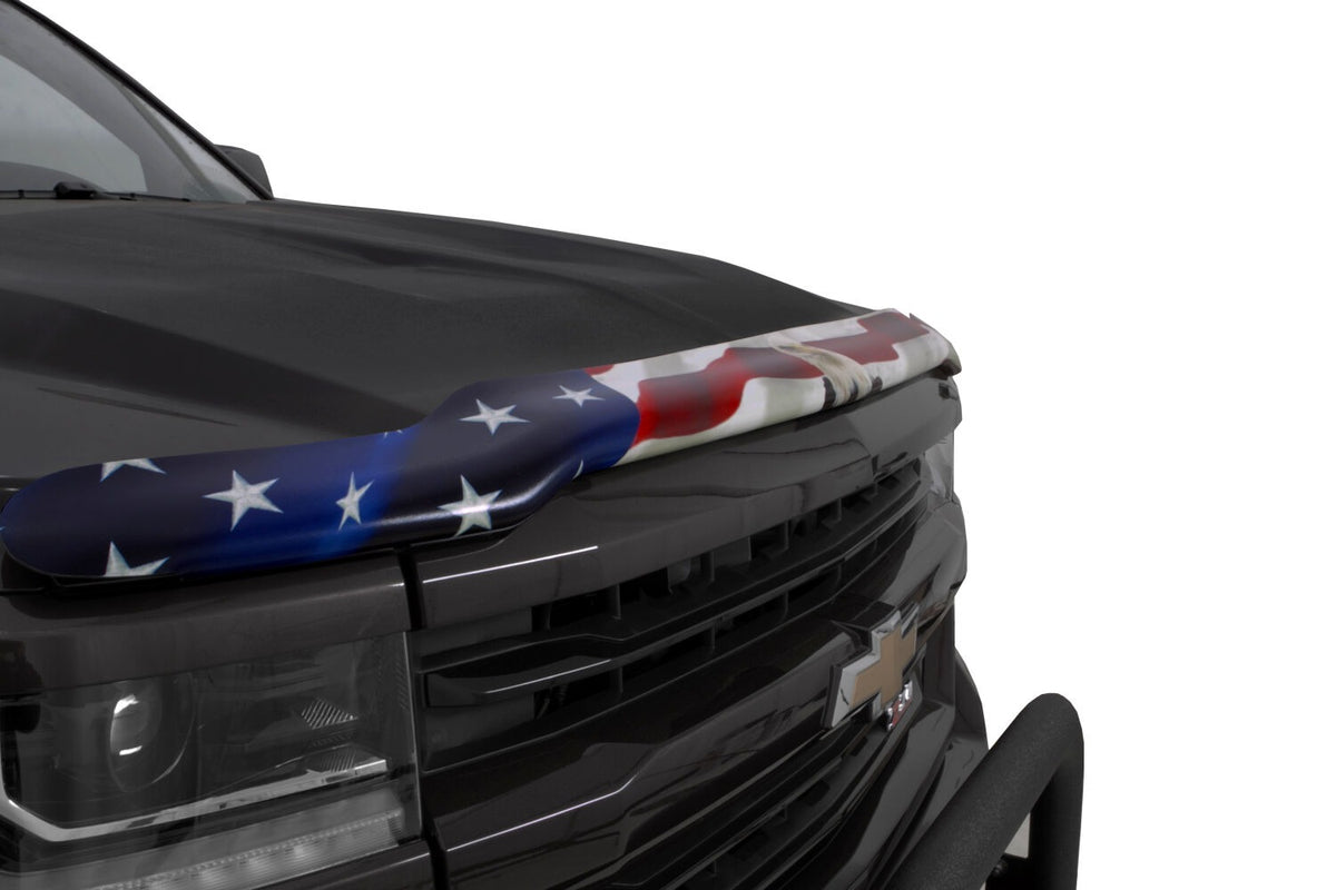 Husky Liners 2818718 - Eagle American Flag Bug Shield Hood Protector 4