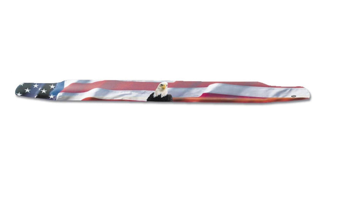 Husky Liners 2818720 - Eagle American Flag Bug Shield Hood Protector 5