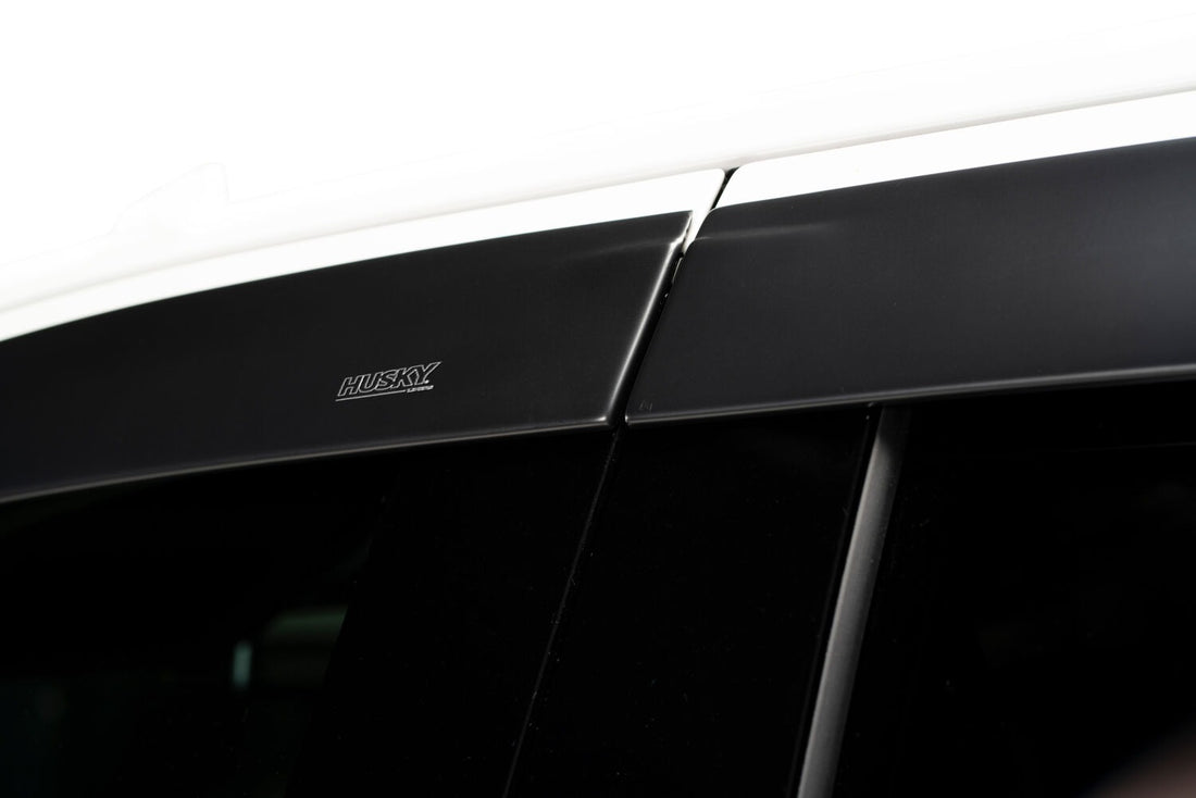 Husky Liners 2867036 - Low Profile Ventvisor Deflector; Matte Black; In-Channel Mount; 4 pc. 4