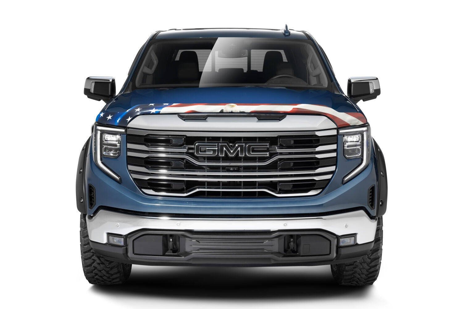 Husky Liners 2818959 - Eagle American Flag Bug Shield Hood Protector