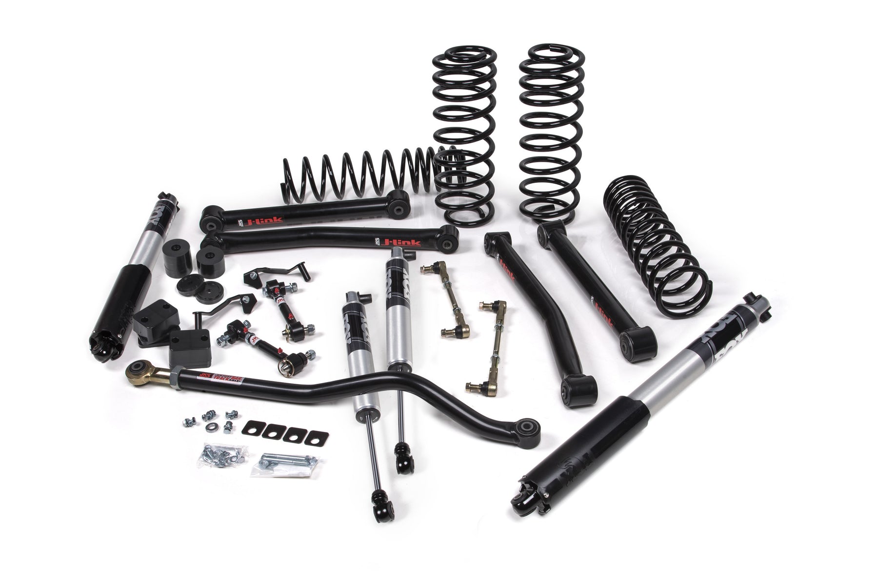 JKS Manufacturing JSPEC123PS J-Konnect 3.5 Inch Lift Kit Fox 2.5 Performance Series Shocks Standard Rate Coils