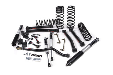 JKS Manufacturing JSPEC123PS J-Konnect 3.5 Inch Lift Kit Fox 2.5 Performance Series Shocks Standard Rate Coils