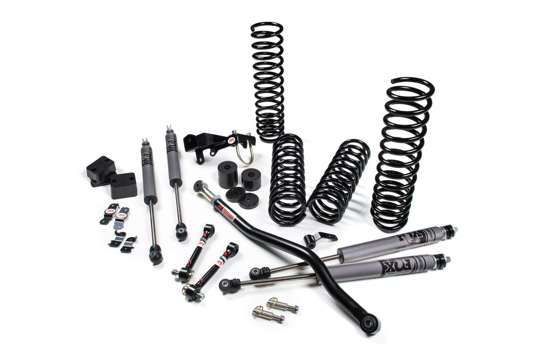 JKS Manufacturing JSPEC103KFA - 2007-2018 Jeep Wrangler JK J-Venture 2 Door 2.5 Inch Lift Kit w/ Fox Adventure Series Shocks JSPEC