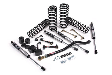 JKS JSPEC117PES J-Venture 2.5 Inch Lift Kit Fox 2.5 Performance Elite Series Shocks Standard Rate Coils