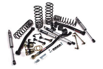 JKS Manufacturing JSPEC130PES J-Lander 3.5 Inch Lift Kit Fox 2.5 Performance Elite Shocks HD Rate Coils