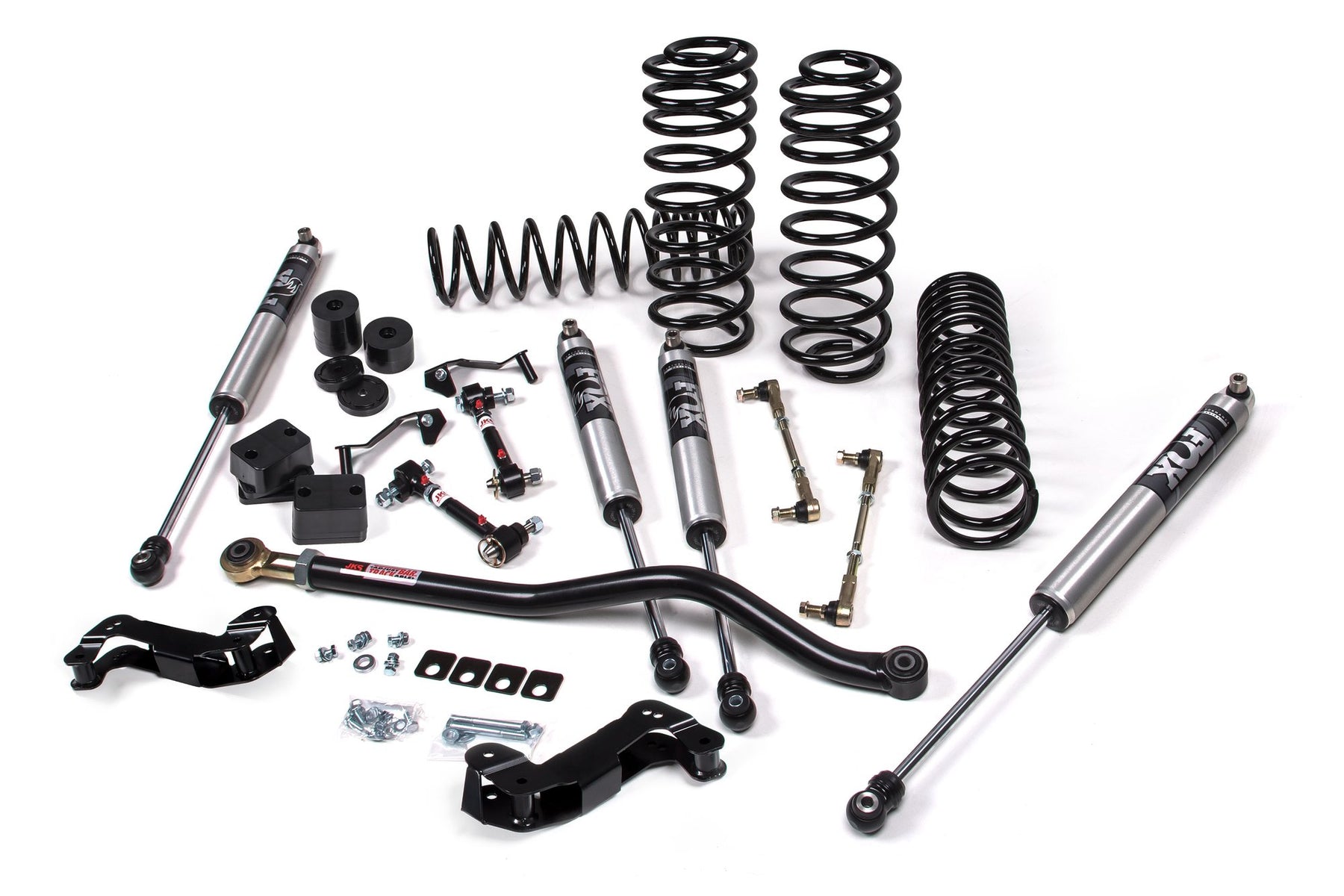 JKS Manufacturing JSPEC141KFA J-Kontrol 3.5 Inch Lift Kit Fox Adventure Series Shocks Standard Rate Coils