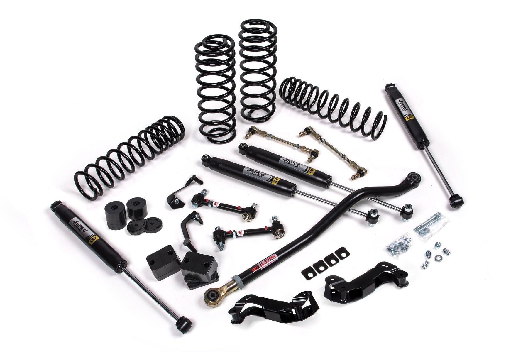 JKS Manufacturing JSPEC141KFA J-Kontrol 3.5 Inch Lift Kit Fox Adventure Series Shocks Standard Rate Coils